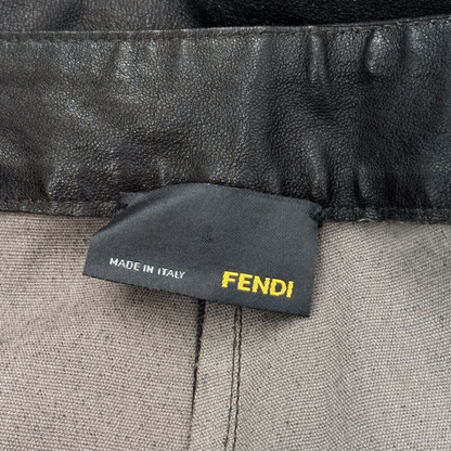 Fendi Pants Leather Black 44 — view 4