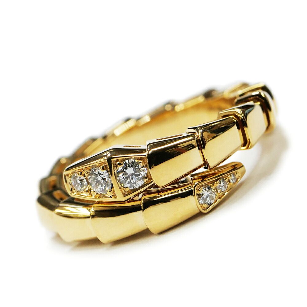 Bvlgari Serpenti Viper Ring 18K Diamond Regular Box