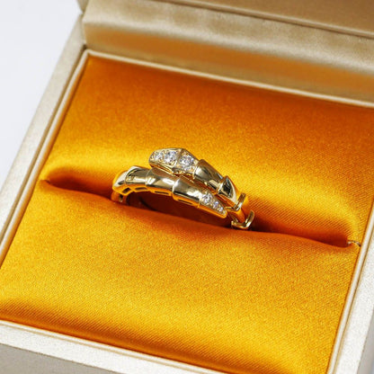 Bvlgari Serpenti Viper Ring 18K Diamond Regular Box — view 8