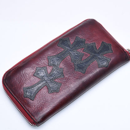 Chrome Hearts Rec Zip 2 3 Cemetery Cross Rec Zip 2 Wallet Patch Order — view 3