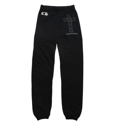 Chrome Hearts Framed Cross Sweatpants CH Logo Vintage English Scroll Label