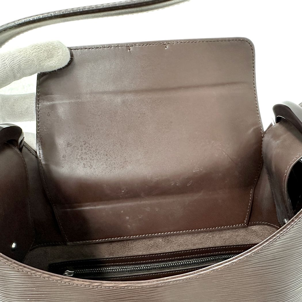 Louis Vuitton Epi Shoulder Bag Versomoca Brown — view 8