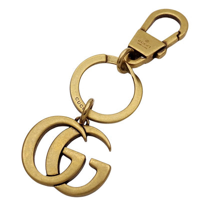 Gucci Key Holder GG Marmont Gold Bag Charm Key Ring