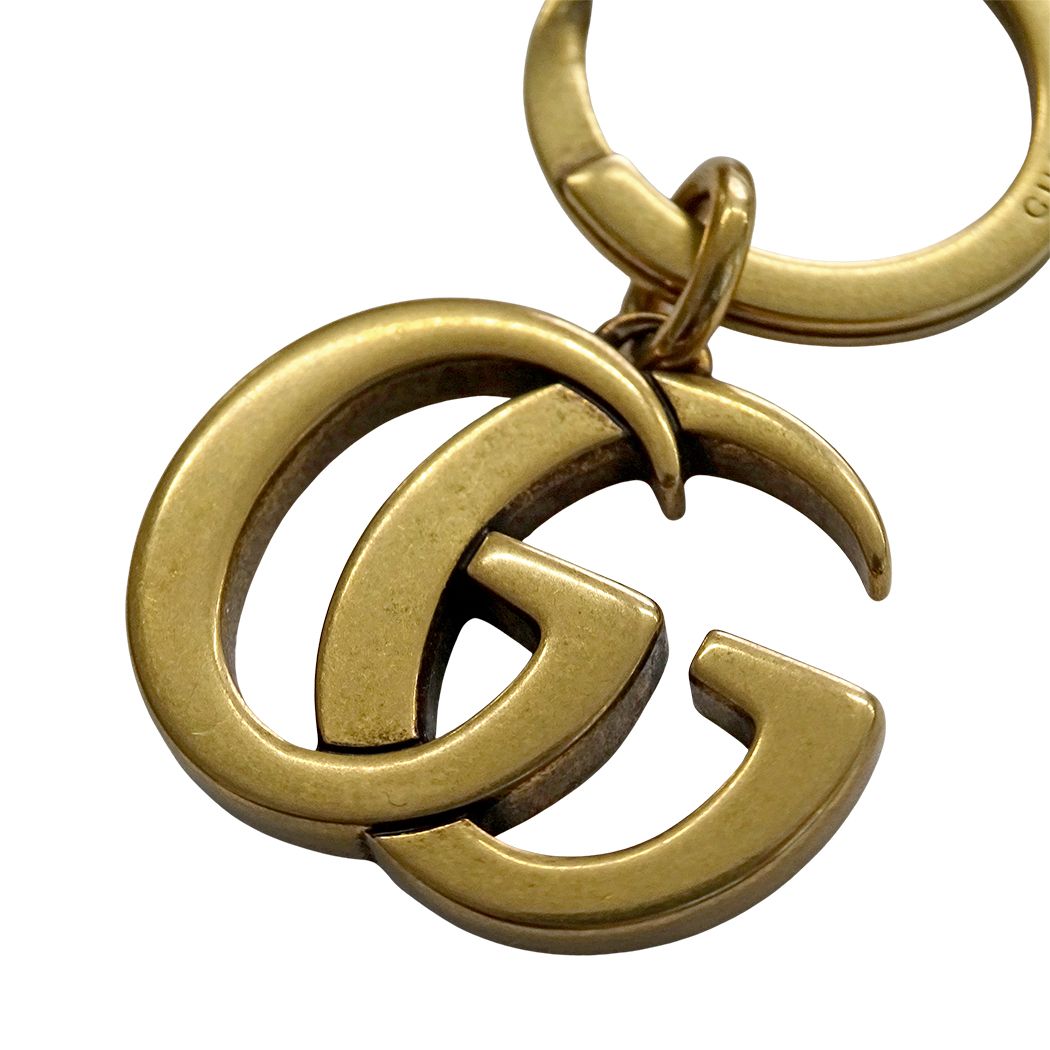 Gucci Key Holder GG Marmont Gold Bag Charm Key Ring — view 7