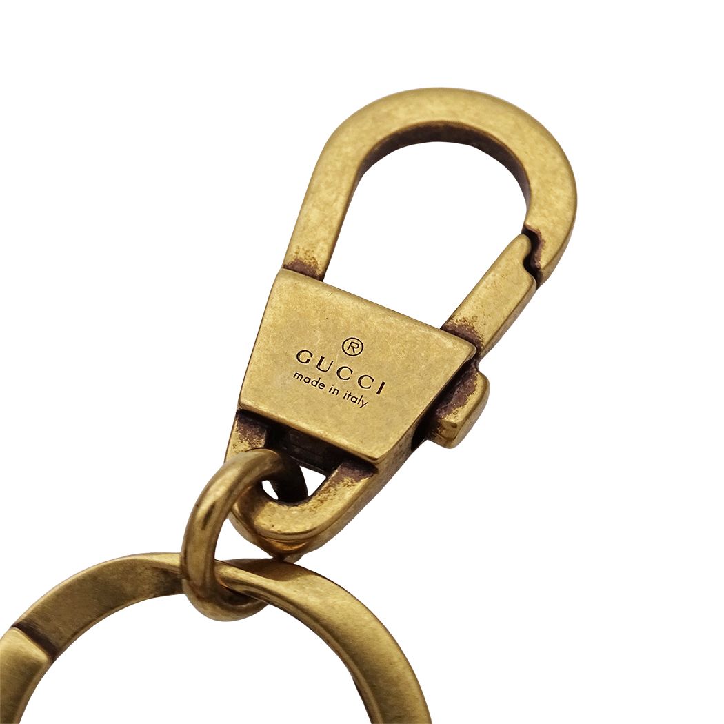 Gucci Key Holder GG Marmont Gold Bag Charm Key Ring — view 5