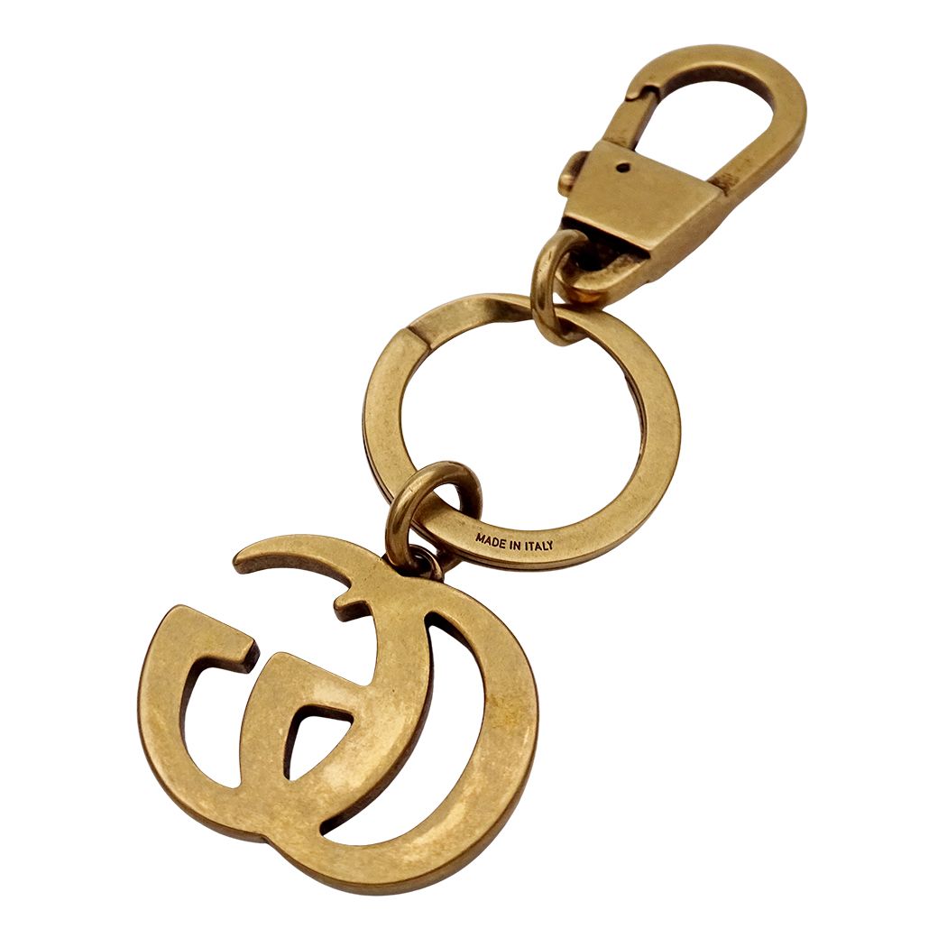 Gucci Key Holder GG Marmont Gold Bag Charm Key Ring — view 2
