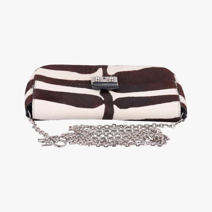 Dior Promenade Zebra Pattern Calf Hair Shoulder — view 8