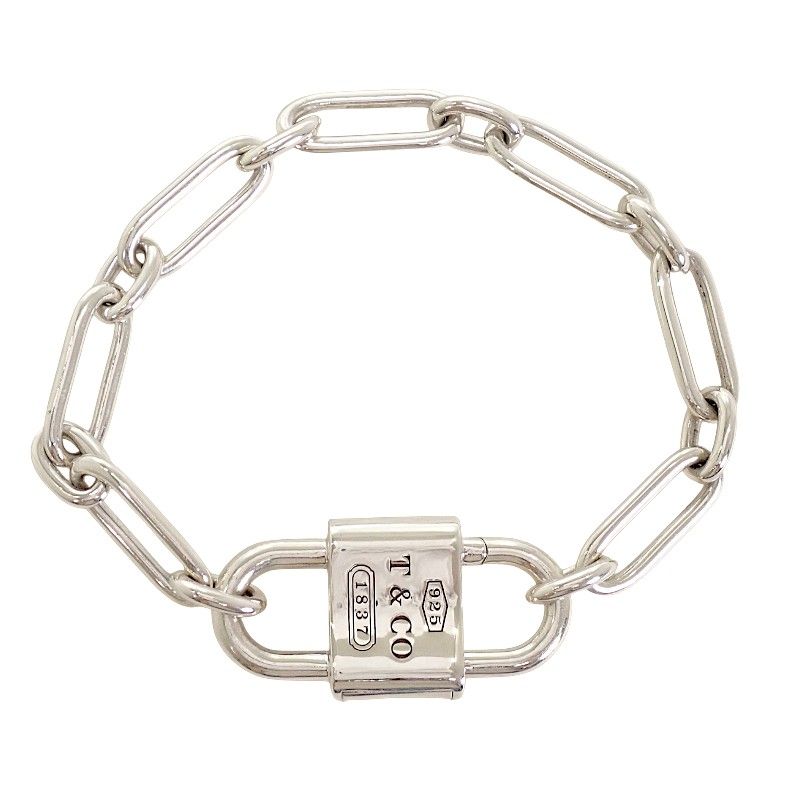 Tiffany & Co Large Double Lock XXL Bracelet Included 925 Sterling Silver — view 2