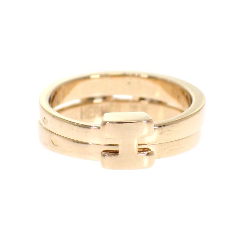 Hermes Double Strand Vintage Ring 18K Diamond 50 — view 3