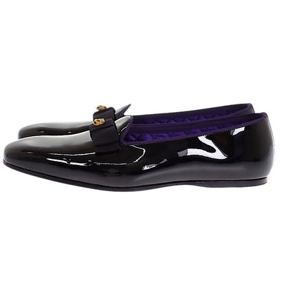 Gucci Ribbon Patent Loafers Black 8 — view 3