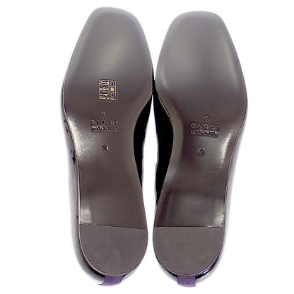 Gucci Ribbon Patent Loafers Black 8 — view 8