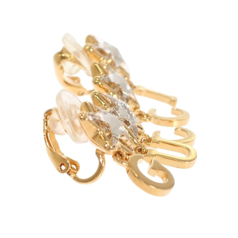 Gucci Script Logo Single Earring Included Gold Plated Star — view 6
