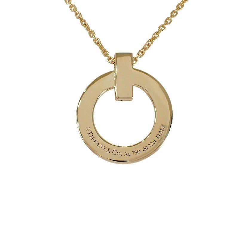 Tiffany & Co T One Circle Pendant Included 18K Gold Diamond — view 5