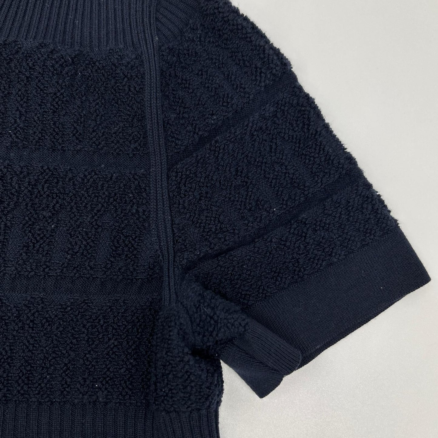 Chanel Navy Pile CC Logo Button Tosuri Bu Dress — view 5