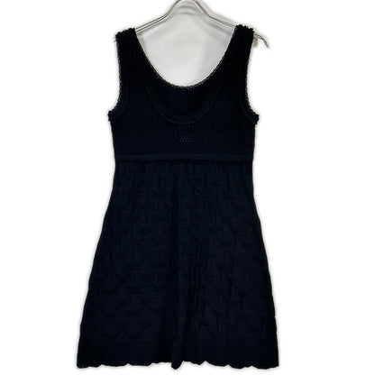 Chanel CC Buckle Sleeveless Knit Dress 42 — view 2