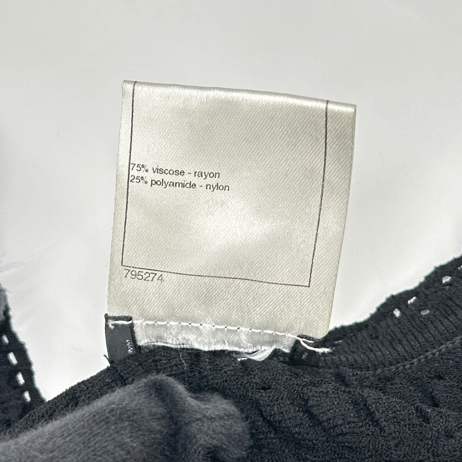 Chanel CC Buckle Sleeveless Knit Dress 42 — view 4