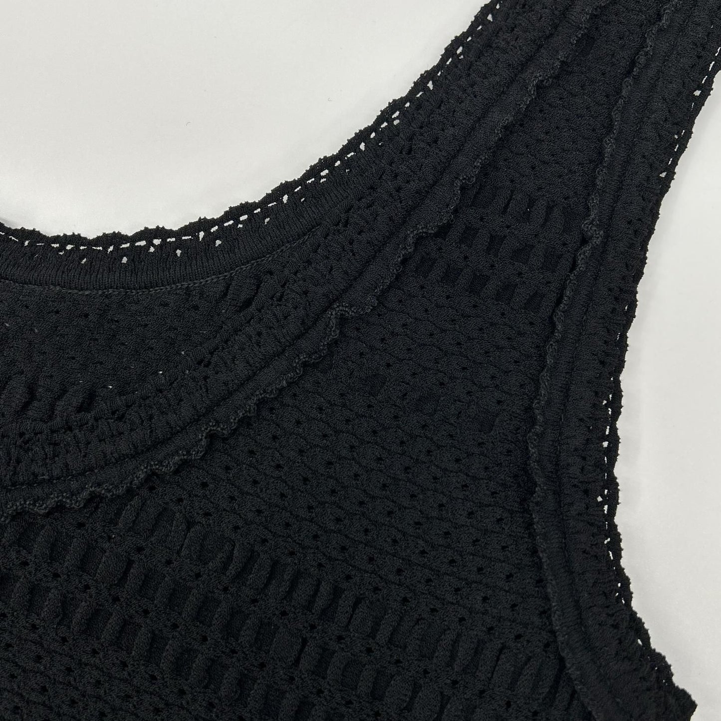 Chanel CC Buckle Sleeveless Knit Dress 42 — view 5