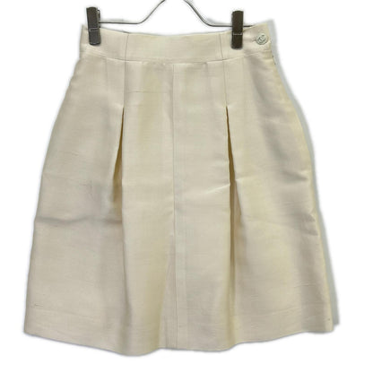 Chanel Off White Baru-n Skirt 38