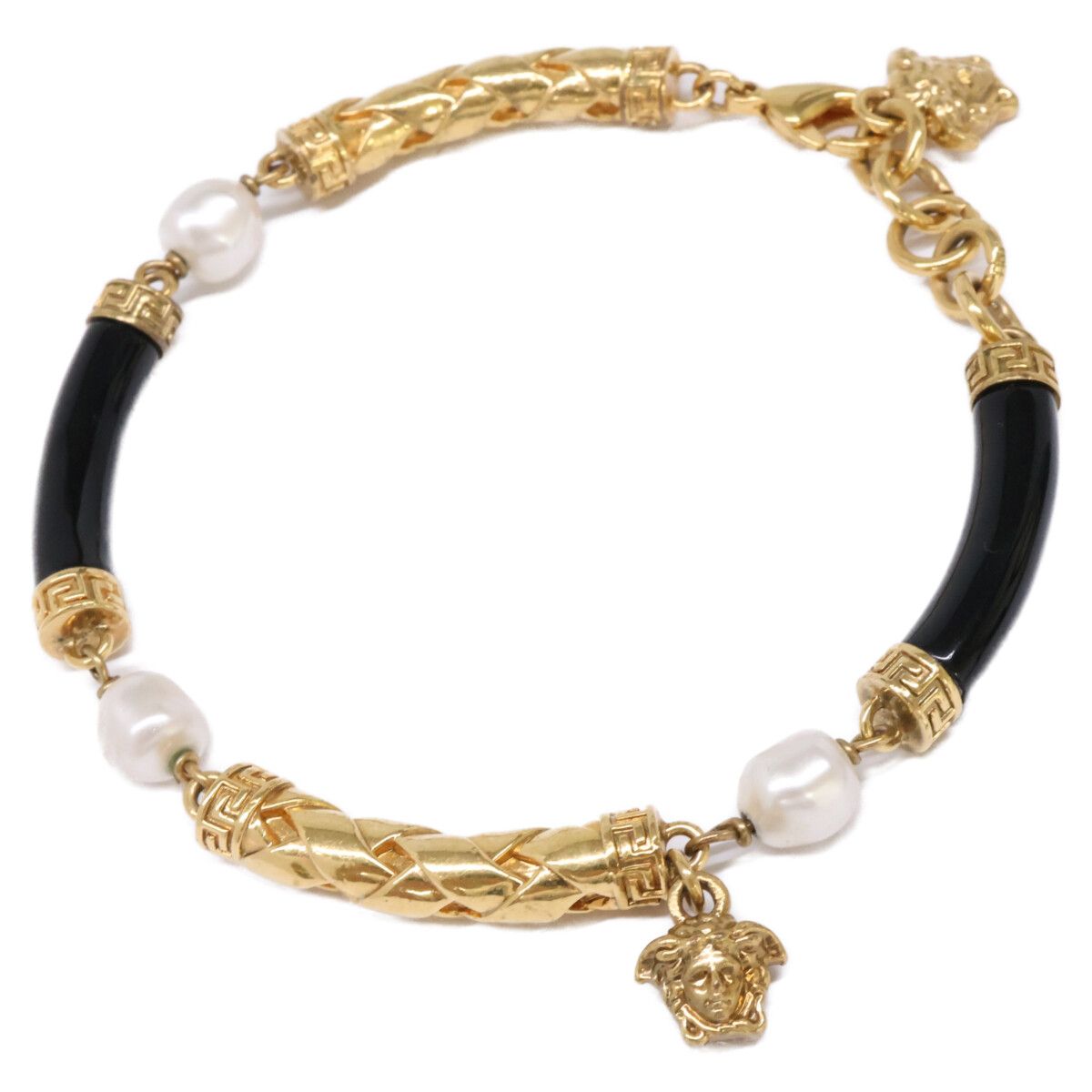 Versace Medue Saymite Shion Pearl Bracelet
