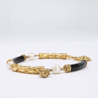 Versace Medue Saymite Shion Pearl Bracelet — view 2