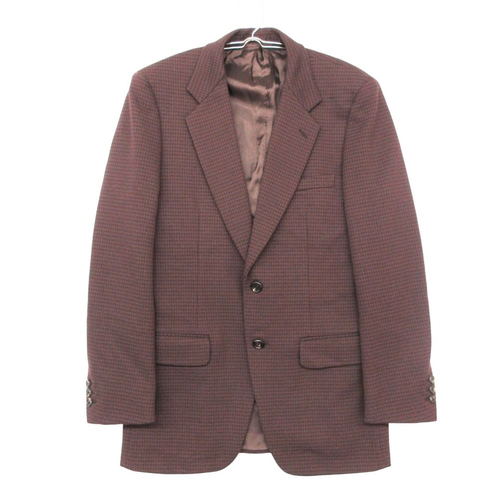 Prada Tailored Jacket Plaid Pattern Face Blazer Outer Brown