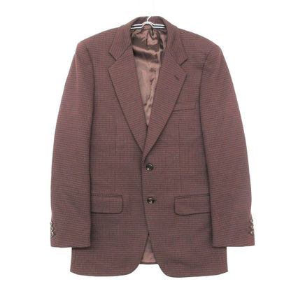 Prada Tailored Jacket Plaid Pattern Face Blazer Outer Brown