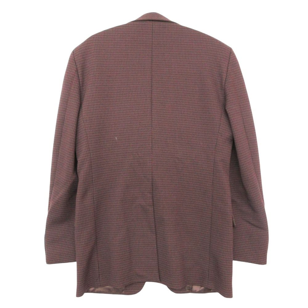 Prada Tailored Jacket Plaid Pattern Face Blazer Outer Brown — view 2