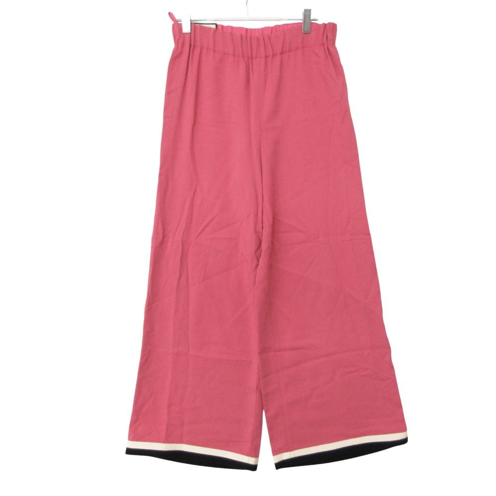 Gucci Pants Easy Wide with Hem Tape Pink