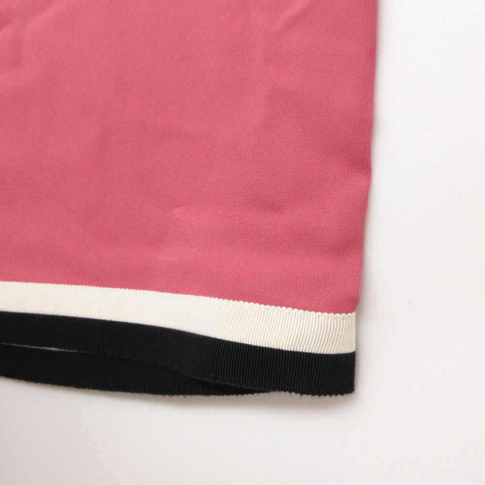 Gucci Pants Easy Wide with Hem Tape Pink — view 7