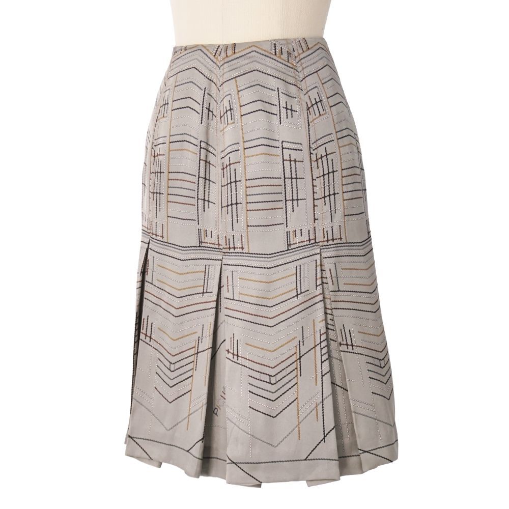Hermes Skirt All Over Pattern Puri Silk di — view 5