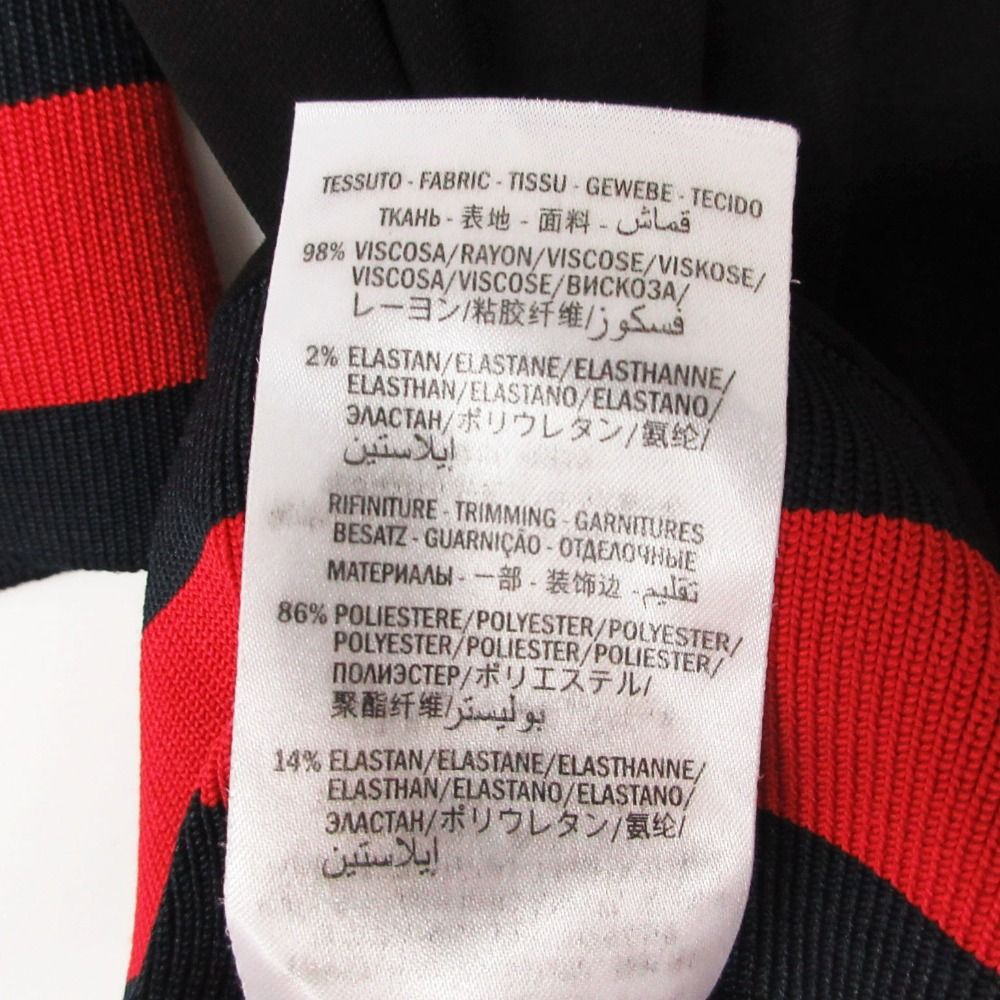 Gucci Dress Sherry Line Jersey Hooded 3/4 Sleeve Knee Length Half Stretch Black — view 3