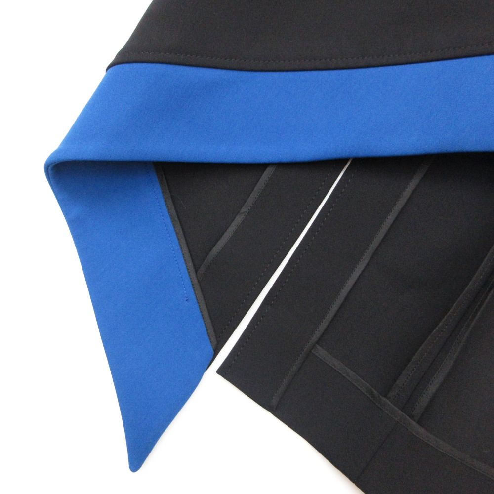 Louis Vuitton Dress Bicolor Halter Neck Sleeveless Asymmetric Long Black — view 3