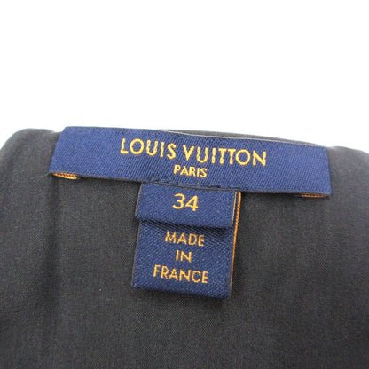 Louis Vuitton Dress Bicolor Halter Neck Sleeveless Asymmetric Long Black — view 8