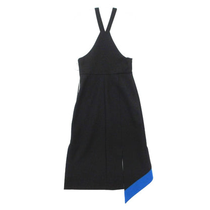Louis Vuitton Dress Bicolor Halter Neck Sleeveless Asymmetric Long Black — view 2