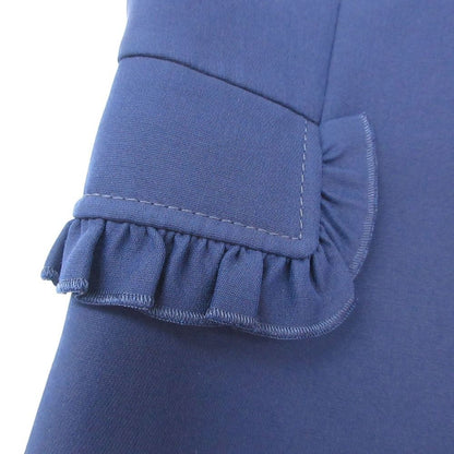 Gucci Tailored Jacket Interlocking Pearl Button Blazer Outer Navy — view 3