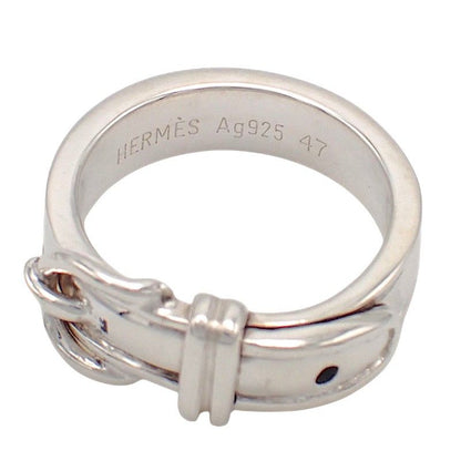 Hermes Ceinture Belt Ring 925 Sterling Silver — view 7