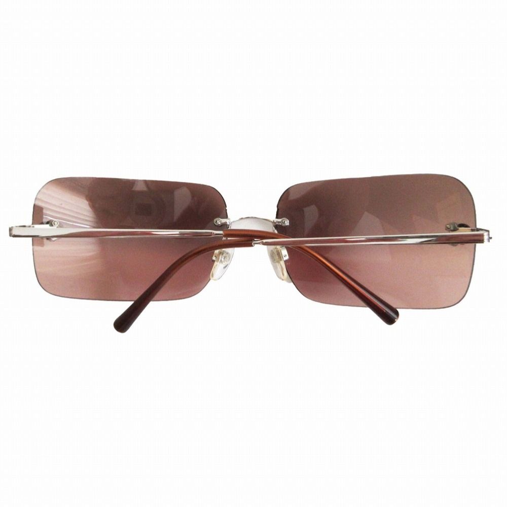 Chanel Sunglasses Rimless CC Logo Eyewear 52 Brown — view 2
