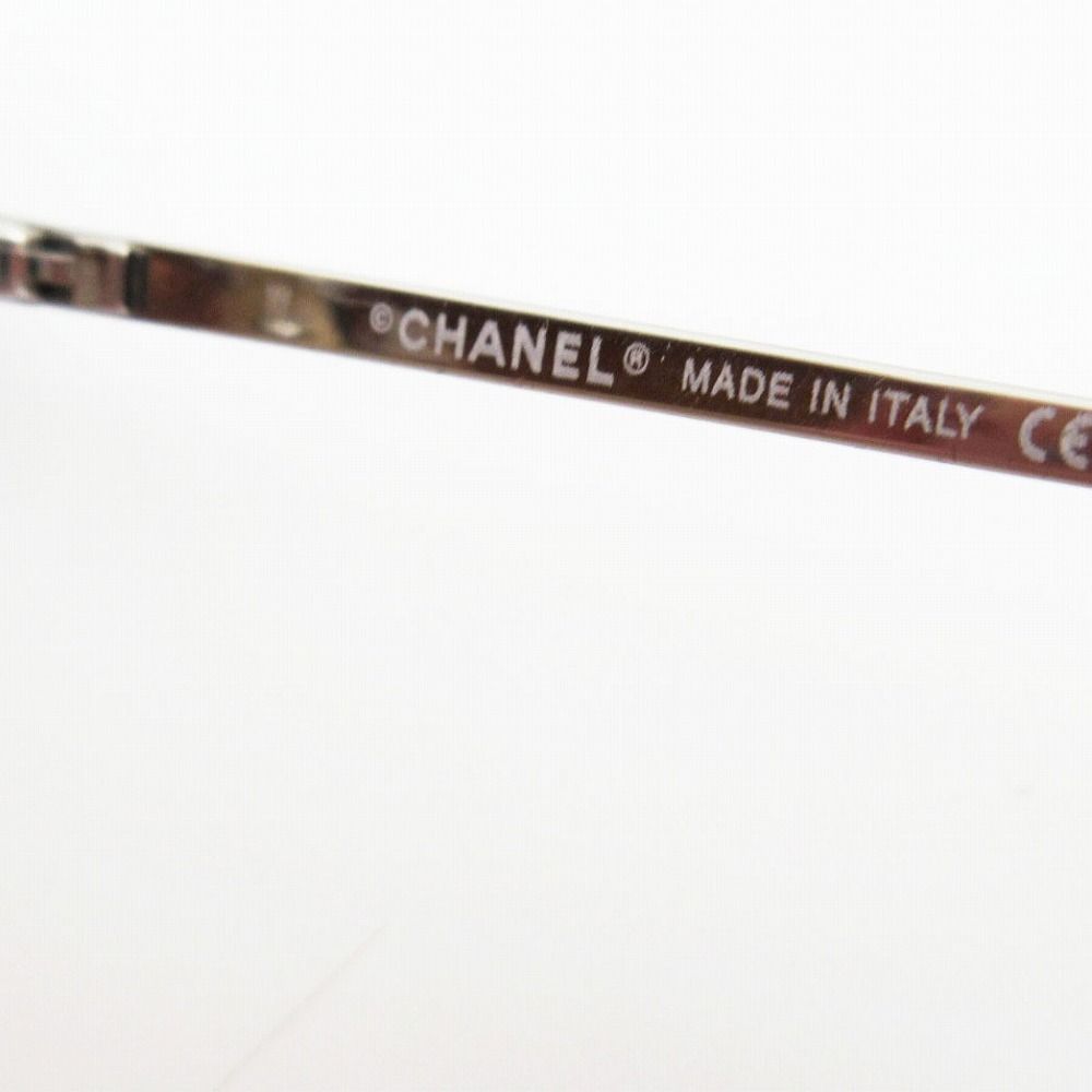 Chanel Sunglasses Rimless CC Logo Eyewear 52 Brown — view 3