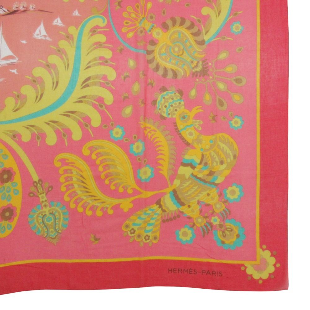 Hermes Scarf Pareo Large Shawl Interior Multicolor Skirt — view 4