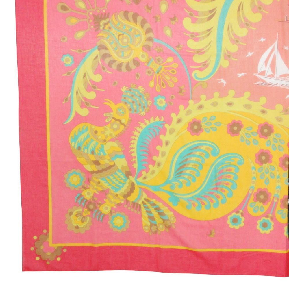 Hermes Scarf Pareo Large Shawl Interior Multicolor Skirt — view 6