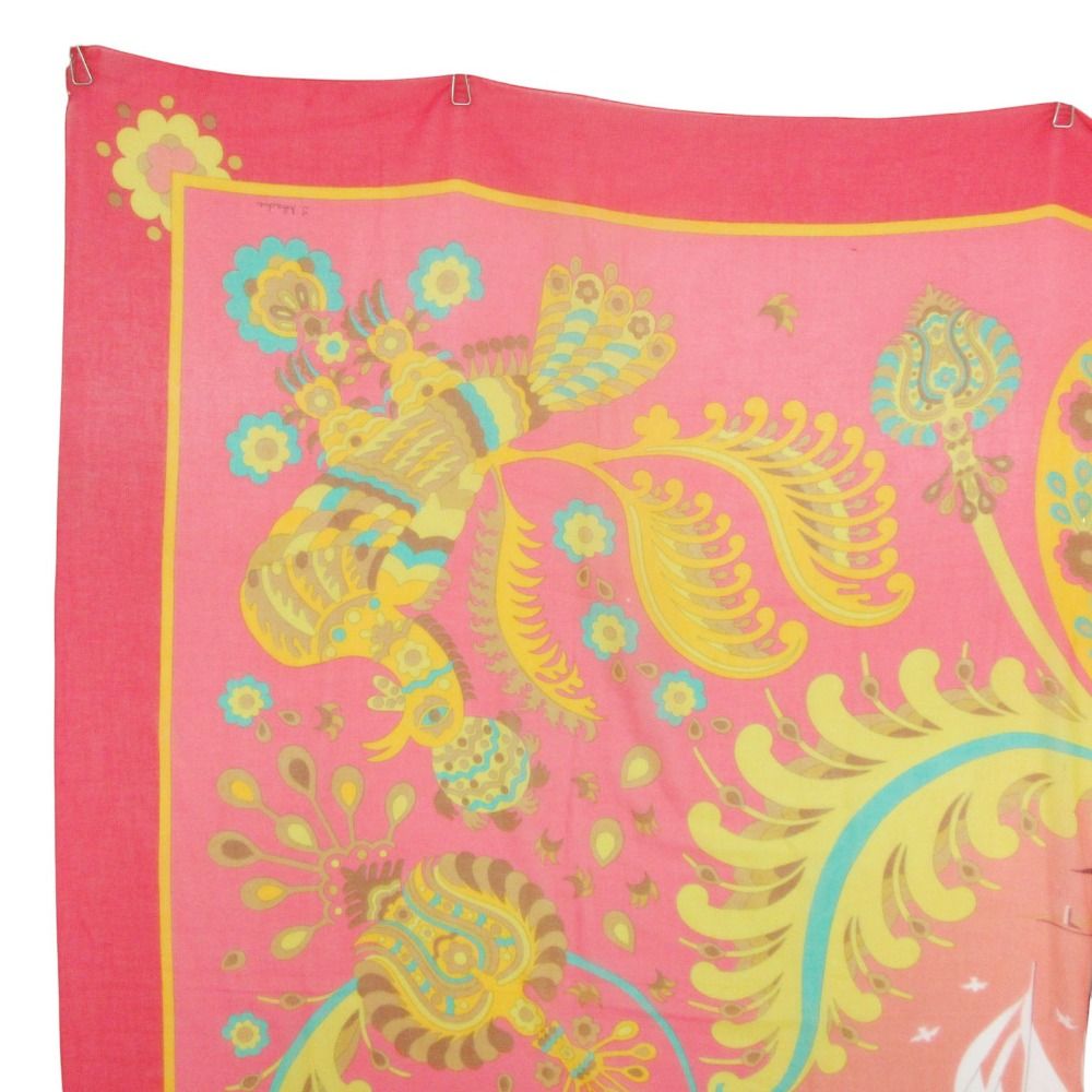 Hermes Scarf Pareo Large Shawl Interior Multicolor Skirt — view 7