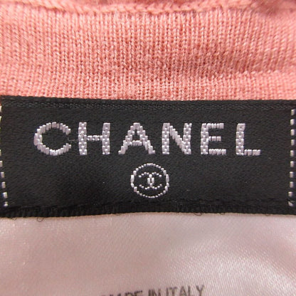 Chanel Knit Ruffles Tulle High Neck Sweater Long Sleeve Lion Gold Button Wool — view 3