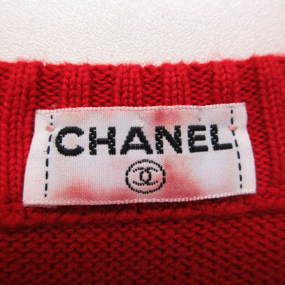 Chanel Knit Vintage Sweater Long Sleeve Long Length Tunic with Pocket Clover — view 3