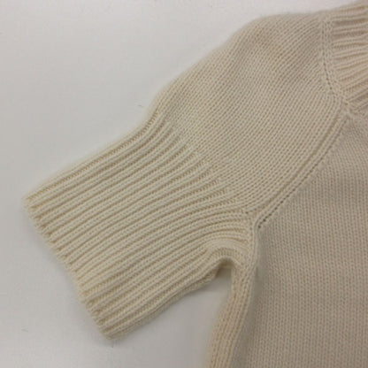 Hermes Dress Cashmere Knit Short Sleeve Neck Pullover Off White — view 6