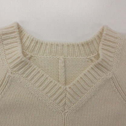 Hermes Dress Cashmere Knit Short Sleeve Neck Pullover Off White — view 5