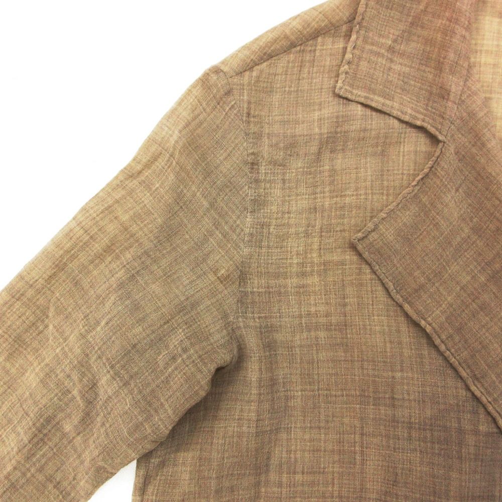 Hermes by Martin Margiela Era Long Sleeveshirt Jacket Linen Beige — view 6