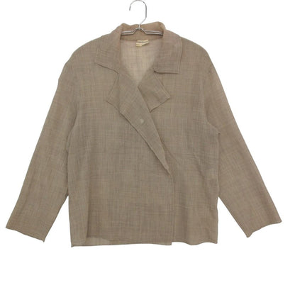 Hermes by Martin Margiela Era Long Sleeveshirt Jacket Linen Beige