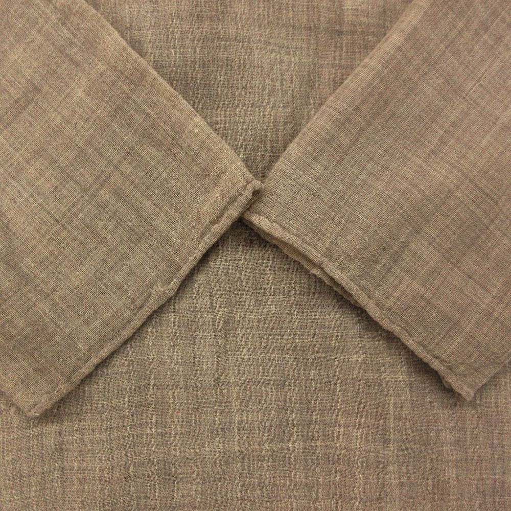 Hermes by Martin Margiela Era Long Sleeveshirt Jacket Linen Beige — view 8