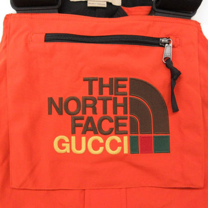 Gucci the North Face Overall Jumps Overalls Logo Embroidery Orange LL — view 5