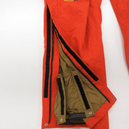 Gucci the North Face Overall Jumps Overalls Logo Embroidery Orange LL — view 8